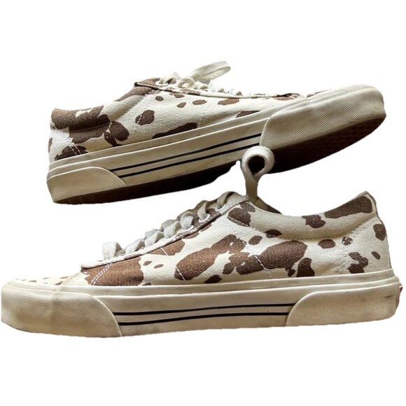 Vans Sid DX Anaheim Factory free range Cow Print Canvas Shoes Mens 8 Women’s 9.5 - Picture 1 of 16